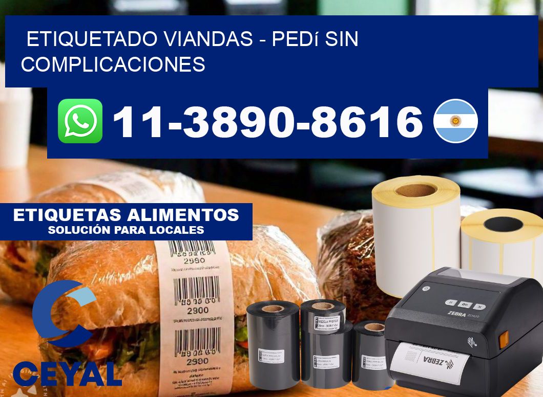 Etiquetado viandas - Pedí sin complicaciones