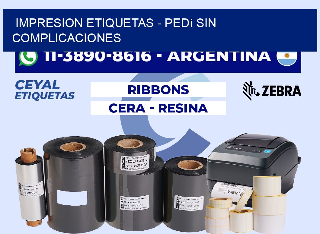 IMPRESION ETIQUETAS - Pedí sin complicaciones