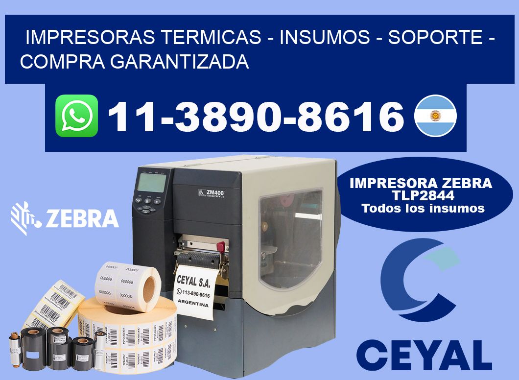 IMPRESORAS TERMICAS - INSUMOS - SOPORTE - Compra garantizada