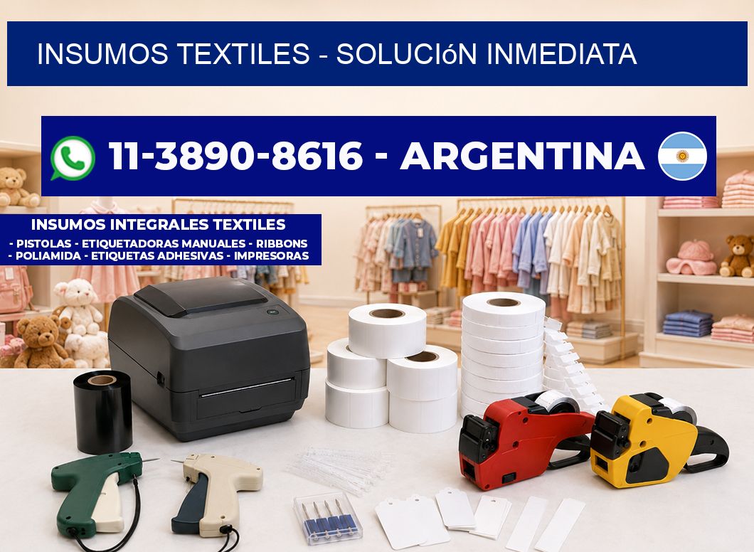 INSUMOS TEXTILES - Solución inmediata