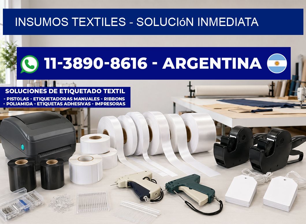 INSUMOS TEXTILES – Solución inmediata
