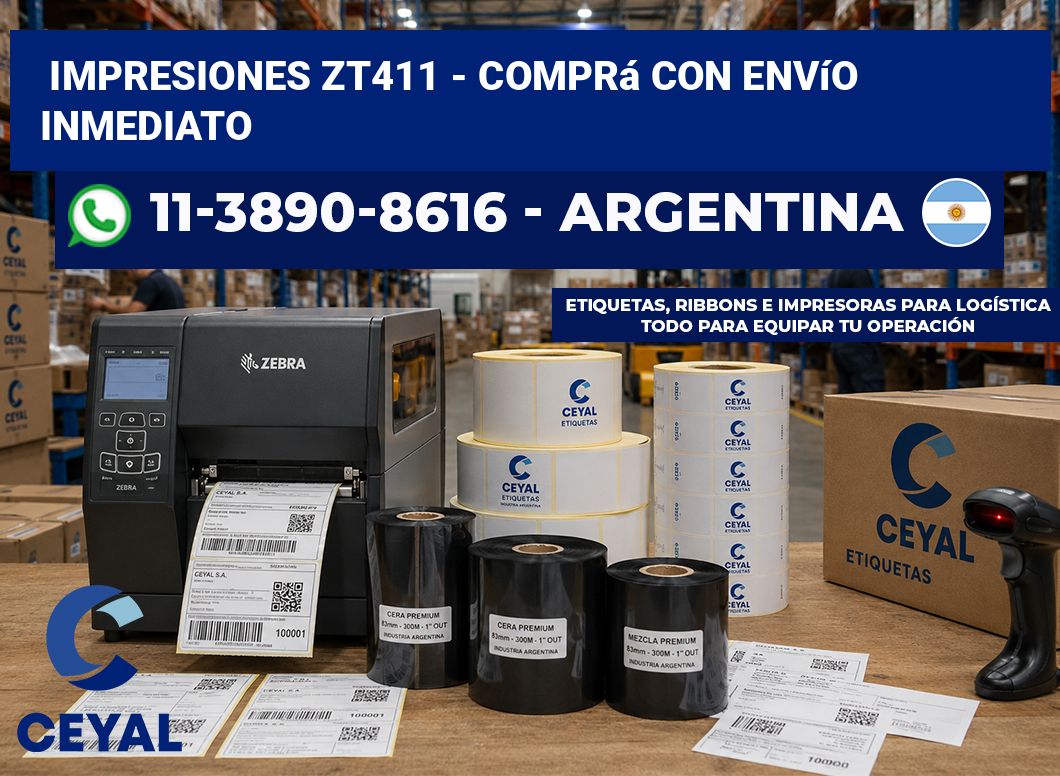 Impresiones ZT411 - Comprá con envío inmediato