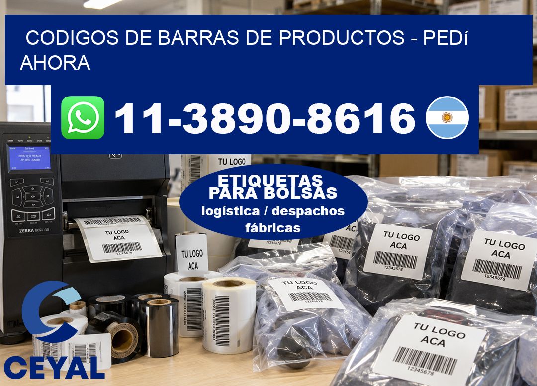 codigos de barras de productos – Pedí ahora