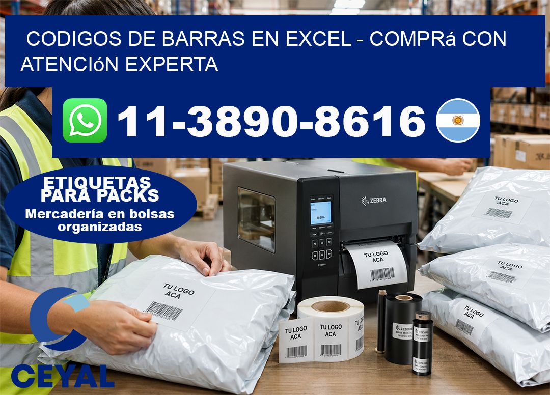 codigos de barras en excel - Comprá con atención experta