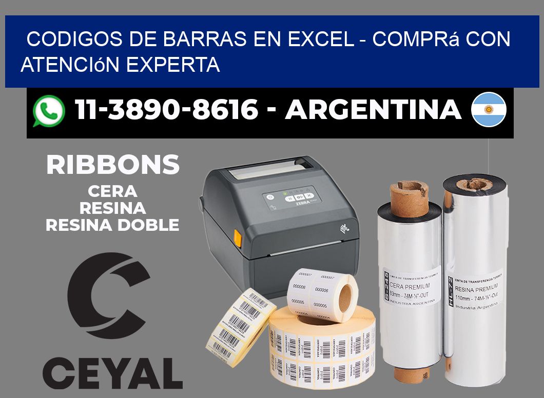 codigos de barras en excel - Comprá con atención experta