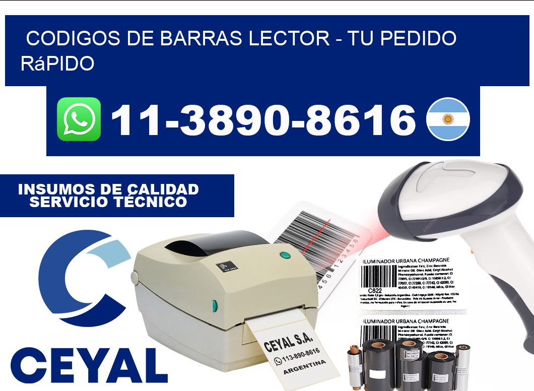 codigos de barras lector - Tu pedido rápido