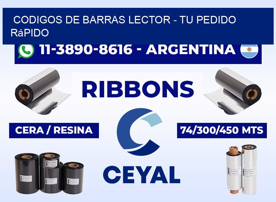 codigos de barras lector - Tu pedido rápido