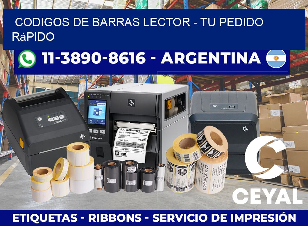 codigos de barras lector – Tu pedido rápido