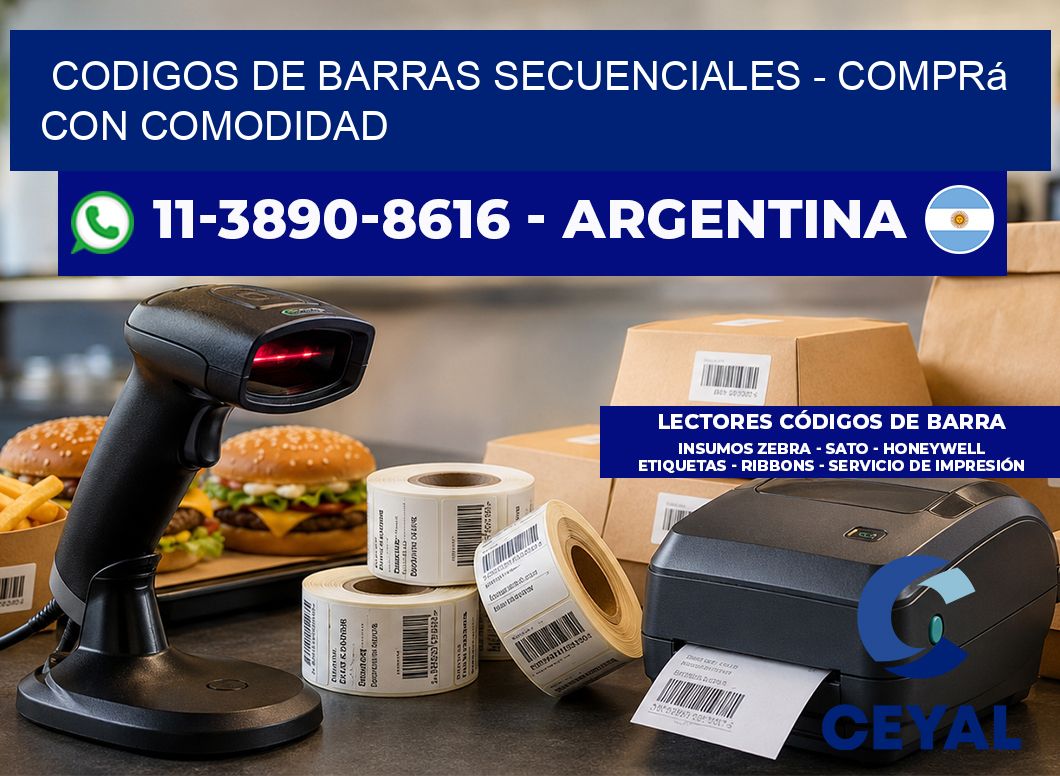 codigos de barras secuenciales - Comprá con comodidad