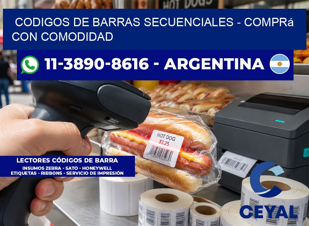 codigos de barras secuenciales - Comprá con comodidad