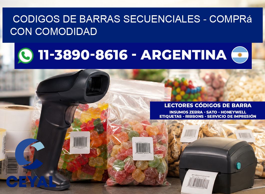 codigos de barras secuenciales - Comprá con comodidad