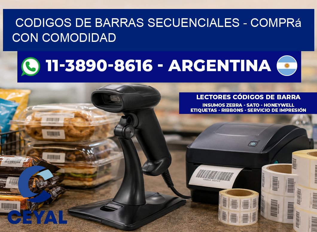 codigos de barras secuenciales – Comprá con comodidad