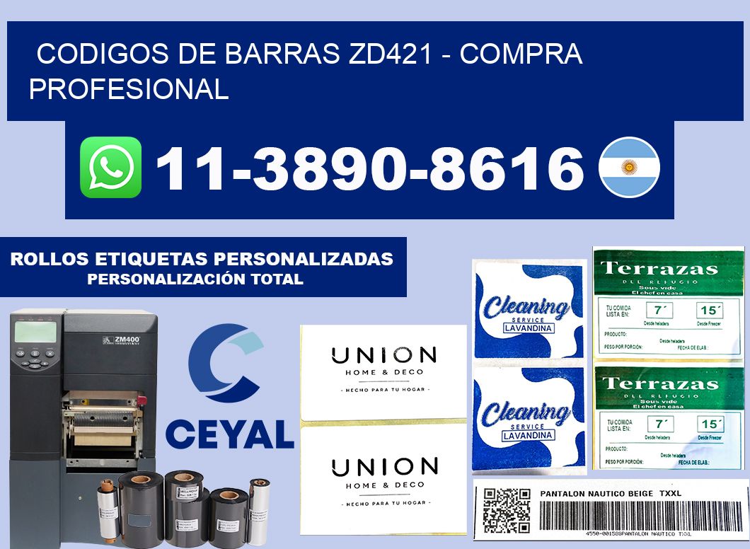codigos de barras zd421 - Compra profesional