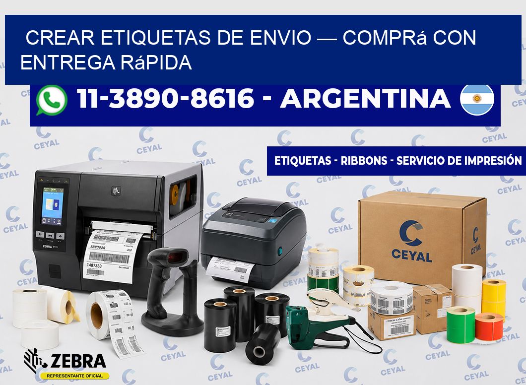 crear etiquetas de envio — Comprá con entrega rápida