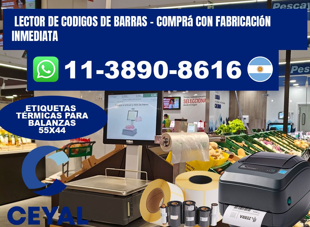 lector de codigos de barras - Comprá con fabricación inmediata