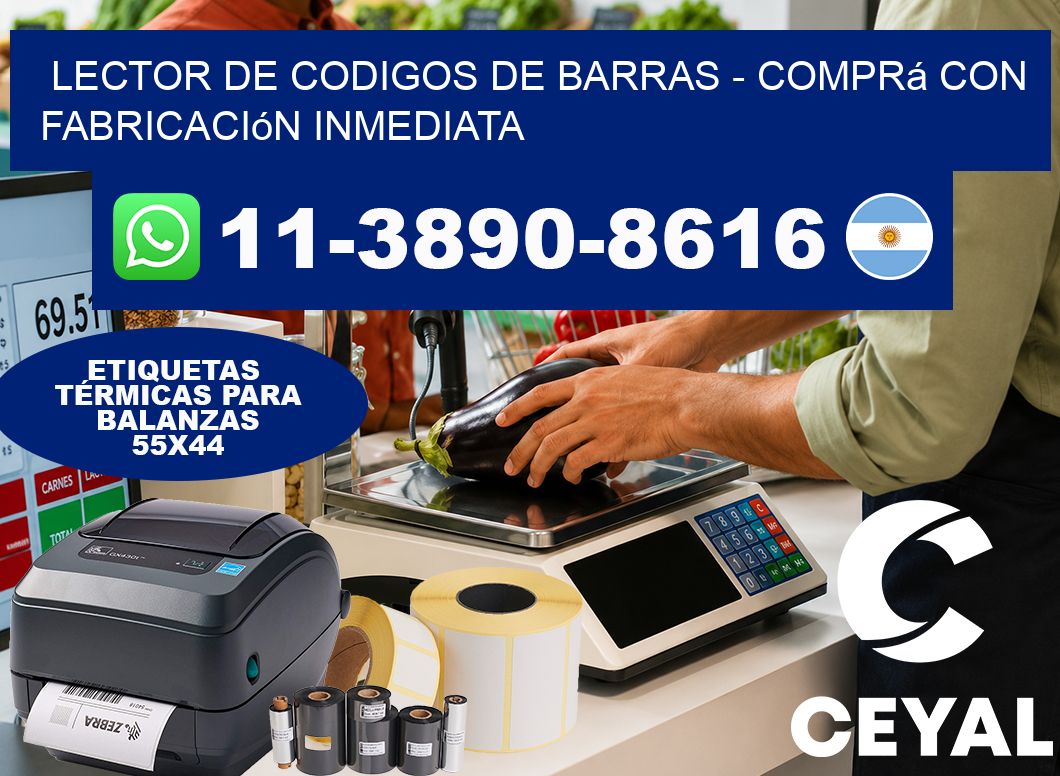 lector de codigos de barras - Comprá con fabricación inmediata