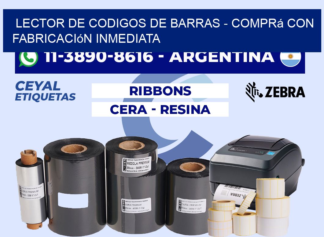 lector de codigos de barras - Comprá con fabricación inmediata