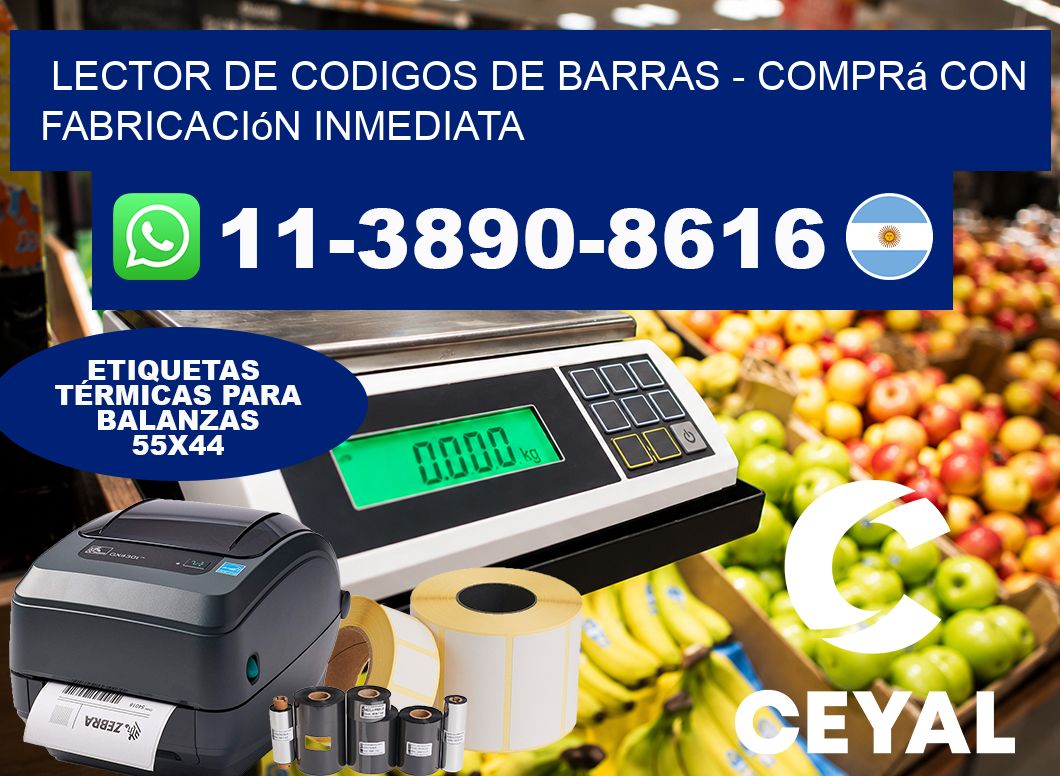 lector de codigos de barras – Comprá con fabricación inmediata