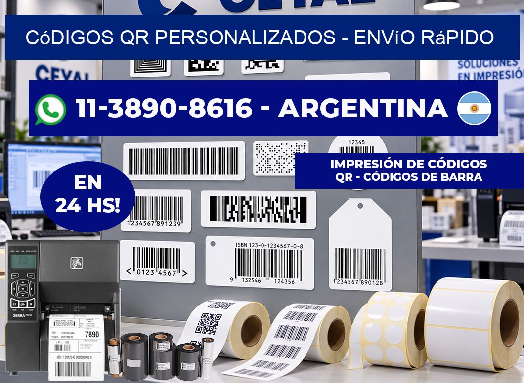 Códigos QR Personalizados - Envío rápido