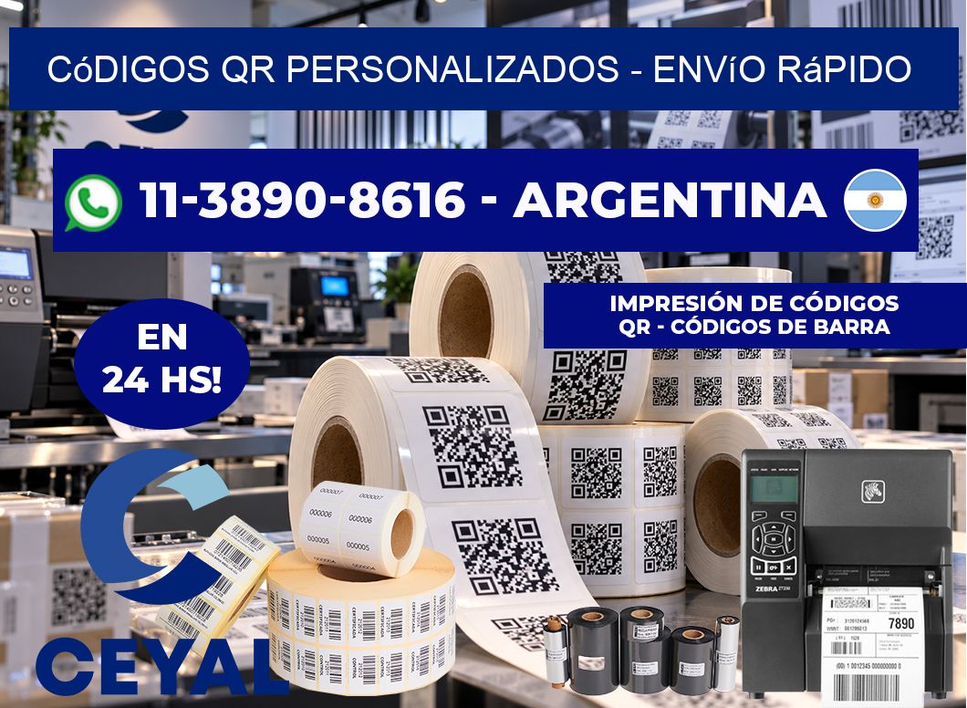 Códigos QR Personalizados – Envío rápido