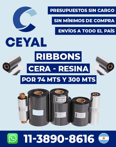 Etiquetas adhesivas para rollos textiles 10 MIL ETIQUETAS