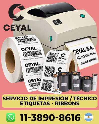 Etiquetas adhesivas para rollos textiles 10 MIL ETIQUETAS